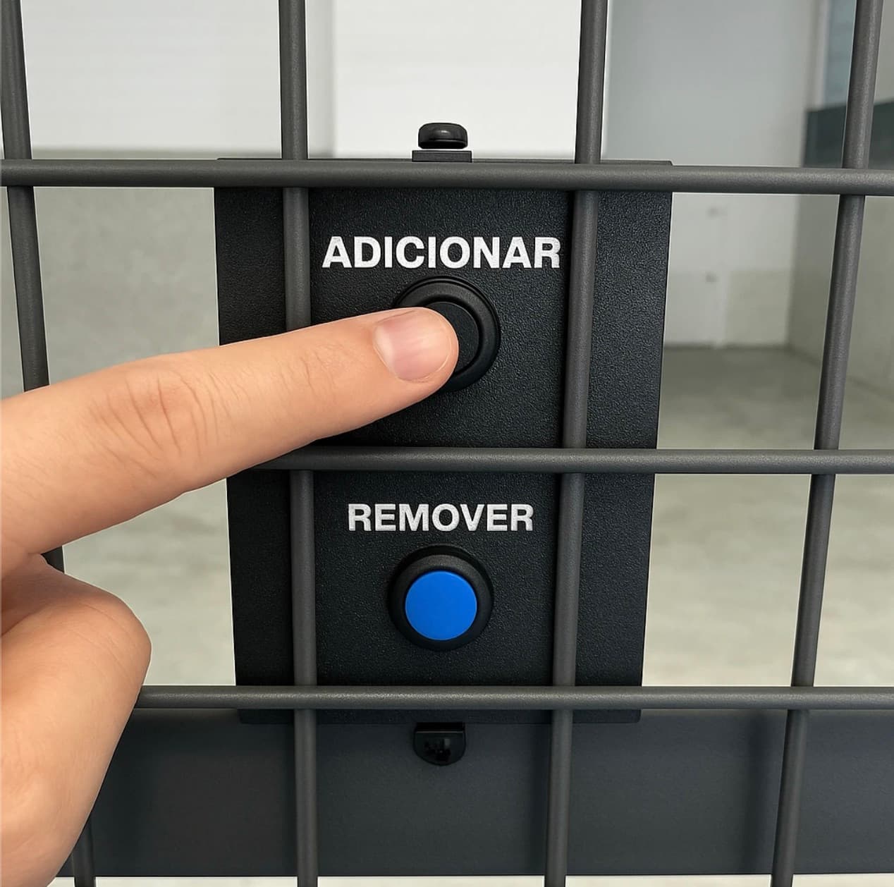 Caixa de contagem de pontos instalada no campo