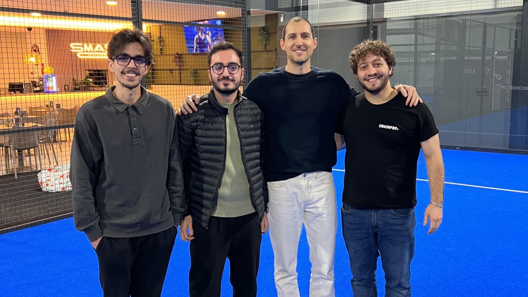 Equipa Smashpro no clube Kampus Padel